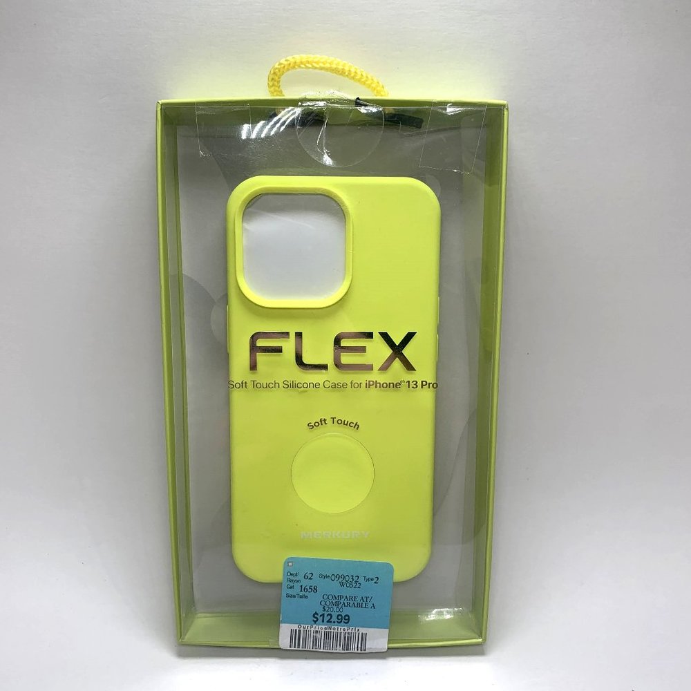 Merkury Flex Soft Touch Silicone Case for iPhone 13 Pro Lime Green